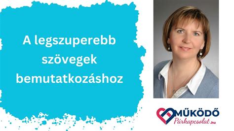 A legszuperebb szövegek bemutatkozáshoz